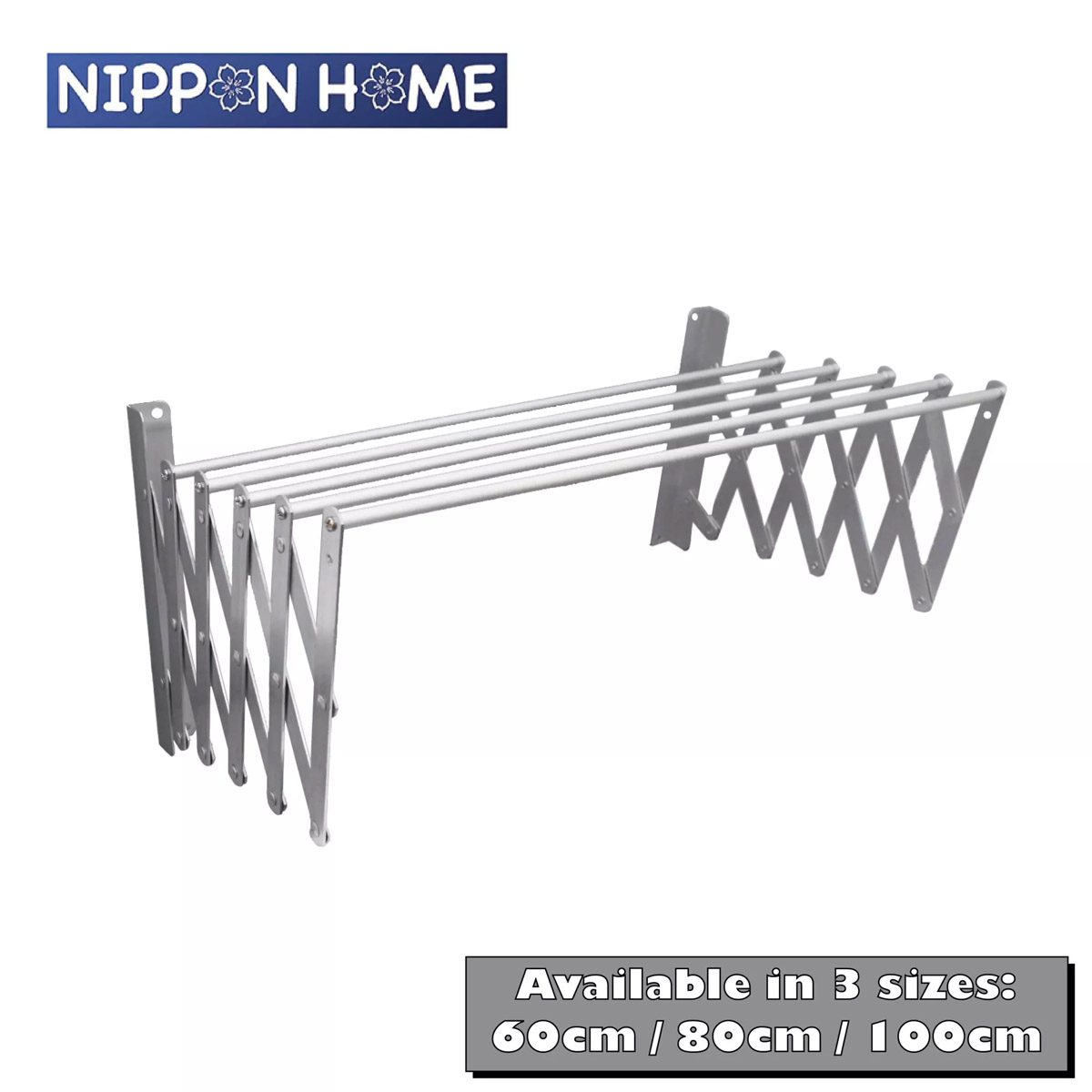 [Sanitary] A-TECH™ Retractable Aluminum Laundry Rack, Easy to install ...