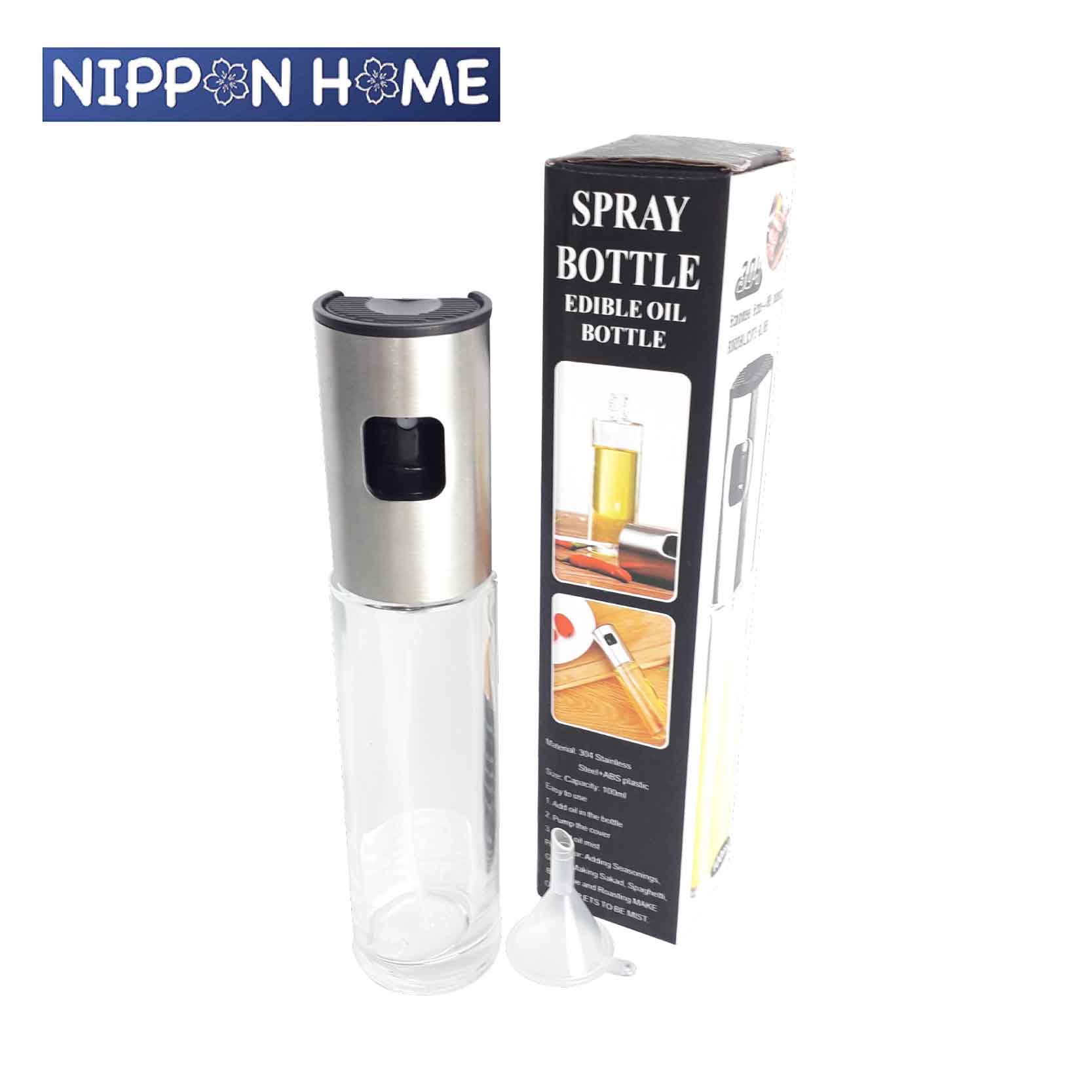 [Household] 100ml Glass Oil Sprayer Kitchen Oil Container Leak-proof ...