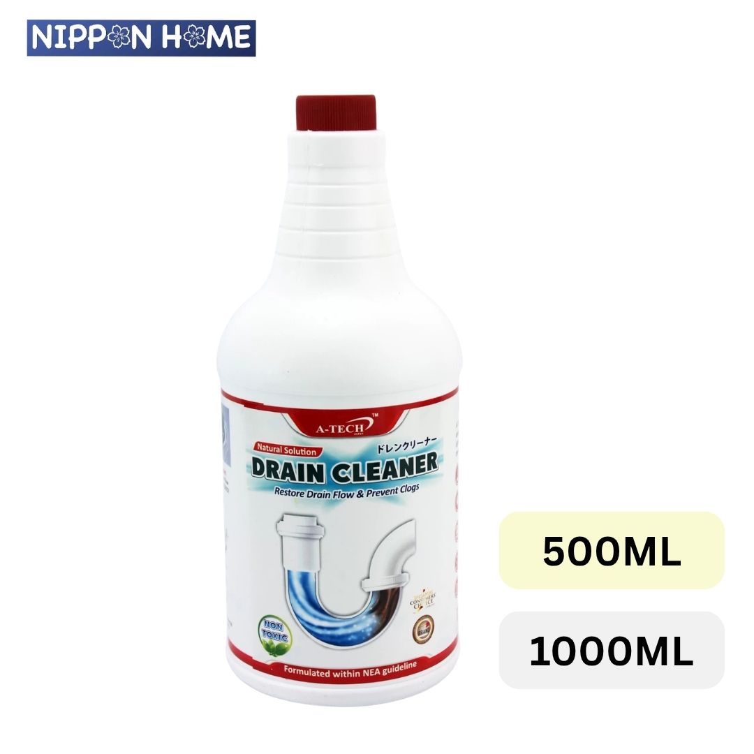 A-Tech Drain Cleaner 500ML OR 1000ML | Restore Drain Flow Prevent Clogs Non-Toxic