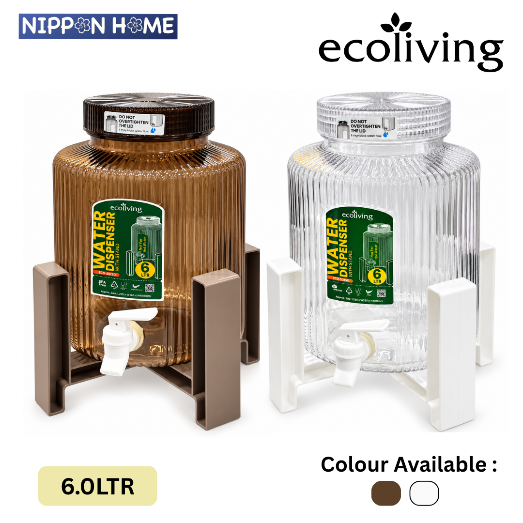 NIPPON HOME ECO LIVING 6L Crystal Clear Water Juice Dispenser With Stand